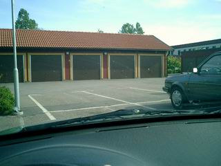 030618_044 Pulling up to the garage.